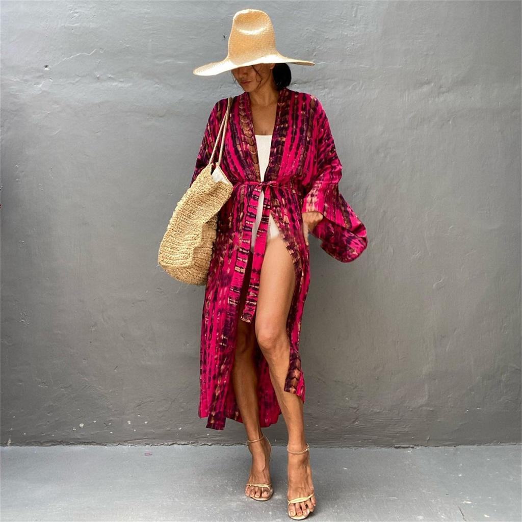 Damen Lose Strand Cover Up Robe Urlaub Sonne Shirt Cover Up