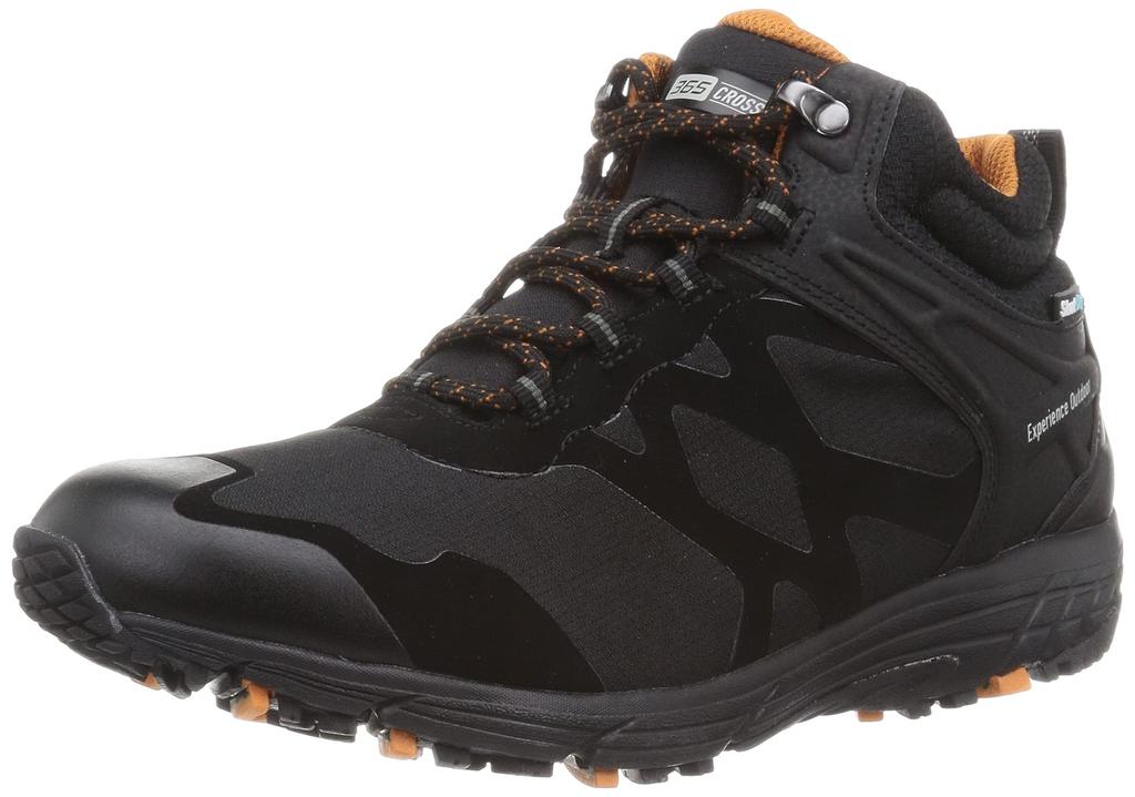 Moonstar SPLT SD Waterproof Walking Shock Size for All Weather Use Men's Shoes, Mid-Cut, Absorption, Black, 28.0 Cm, 4E,