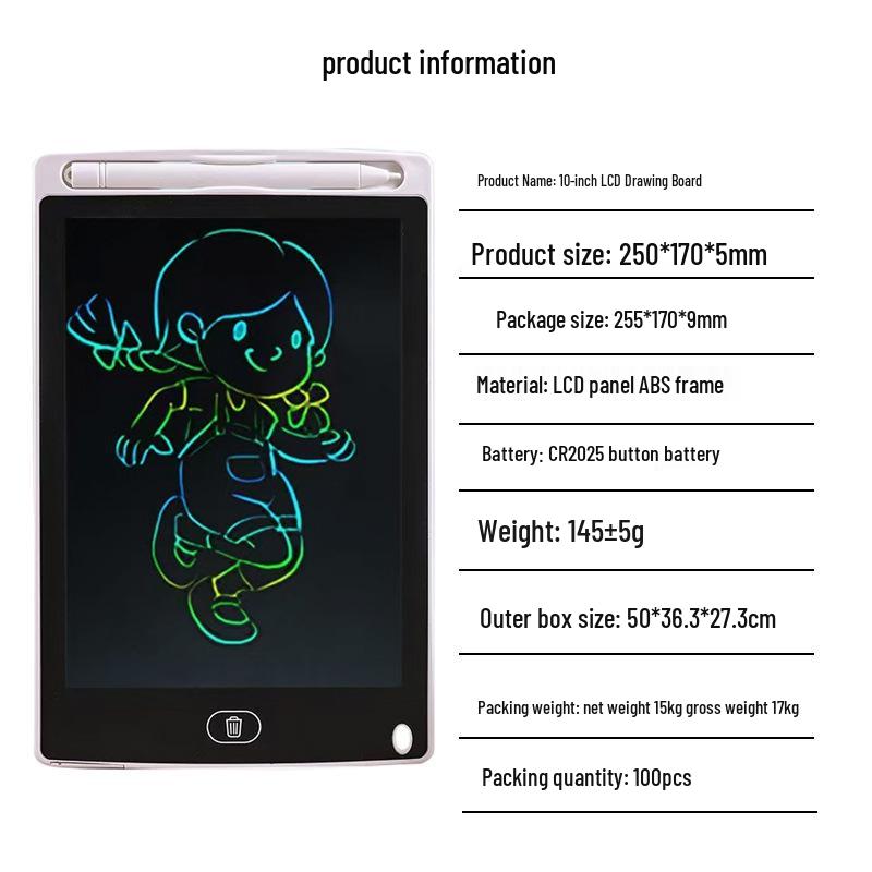 Children's LCD Writing & Drawing Board: 8.5-16 inch, Landscape & Portrait, Magnetic Doodle Pad