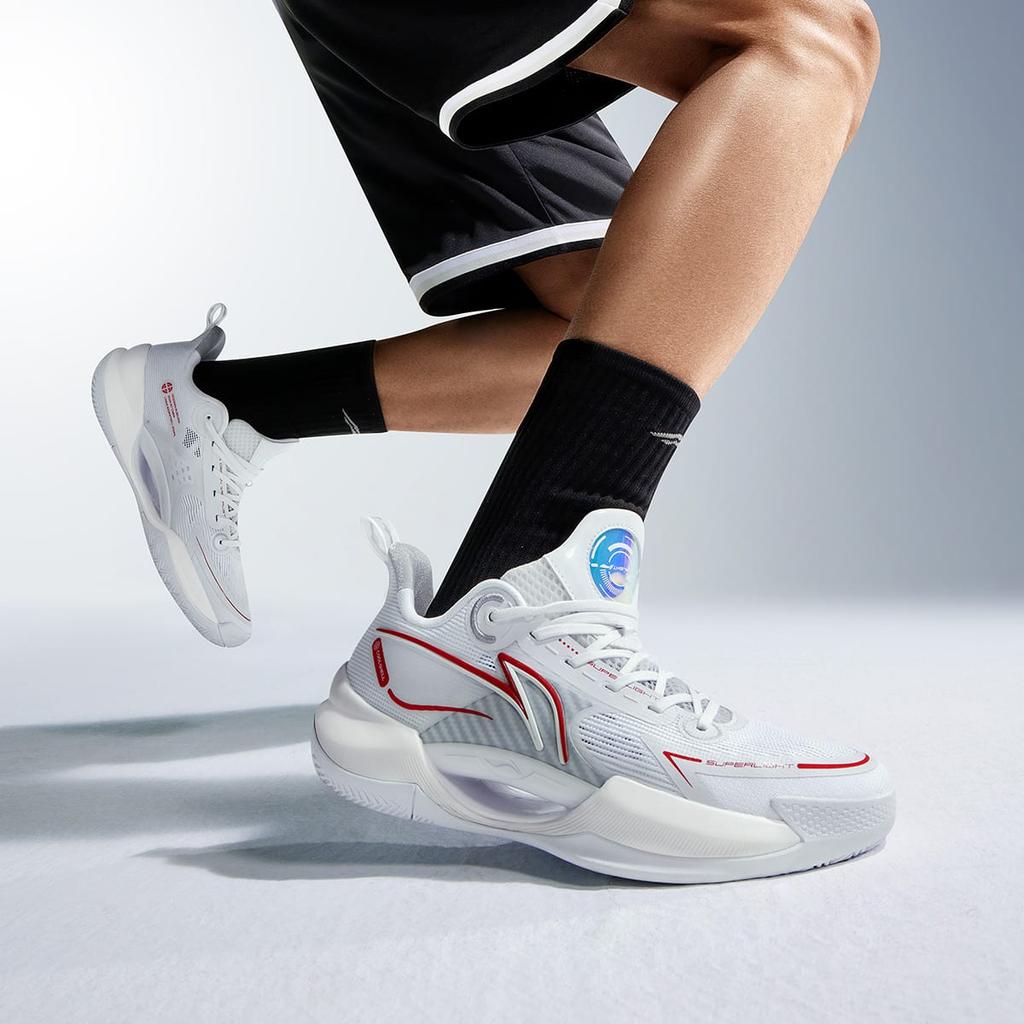 Li Ning Super Light V2 Cushioning Slip Resistant Abrasion Resistant Breathable Support Rebound Low top Basketball Shoes ABAT029-3