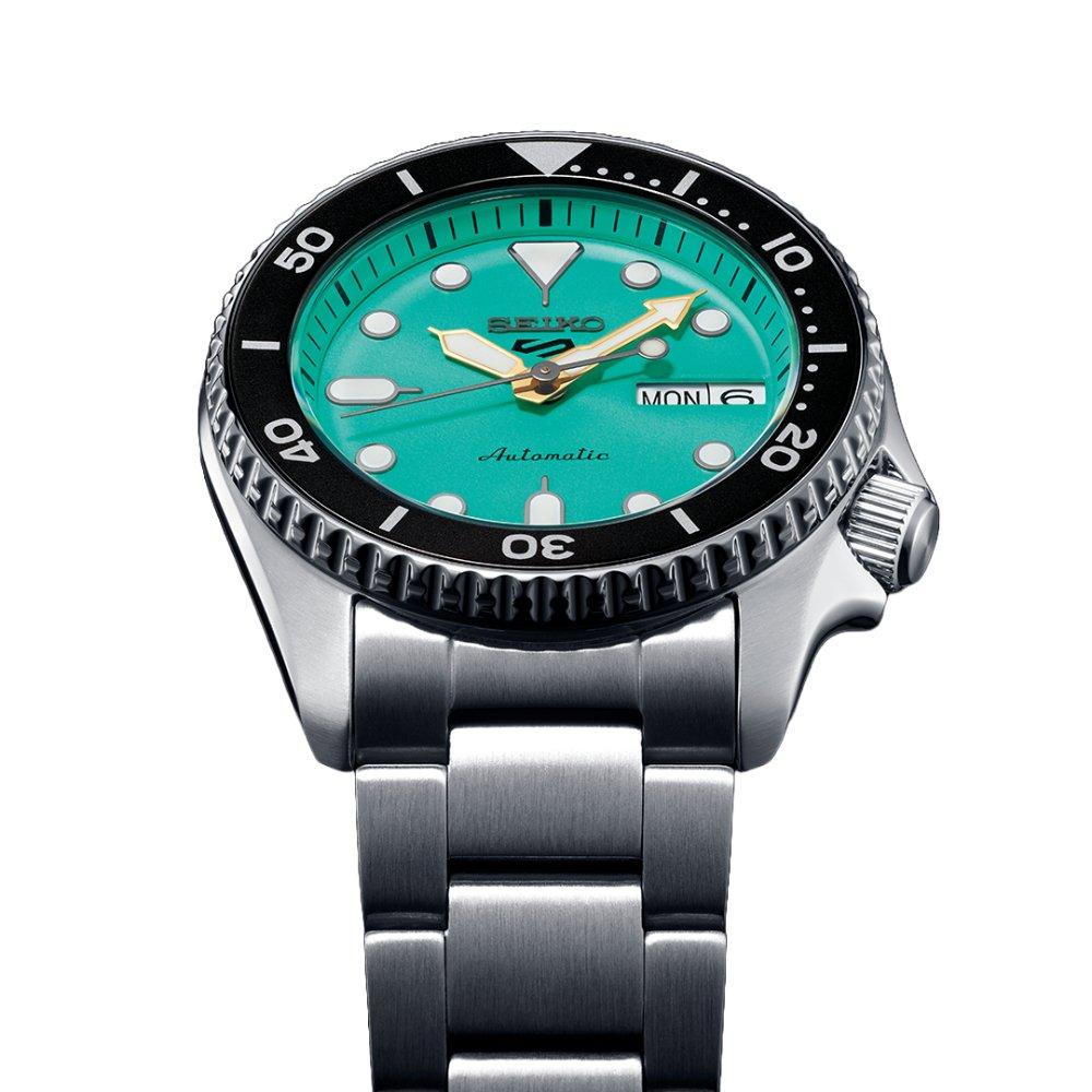 Seiko 5 Sports SRPK33K1 SKX Midi Reissue Tealový ciferník Automatické Pánské Hodinky