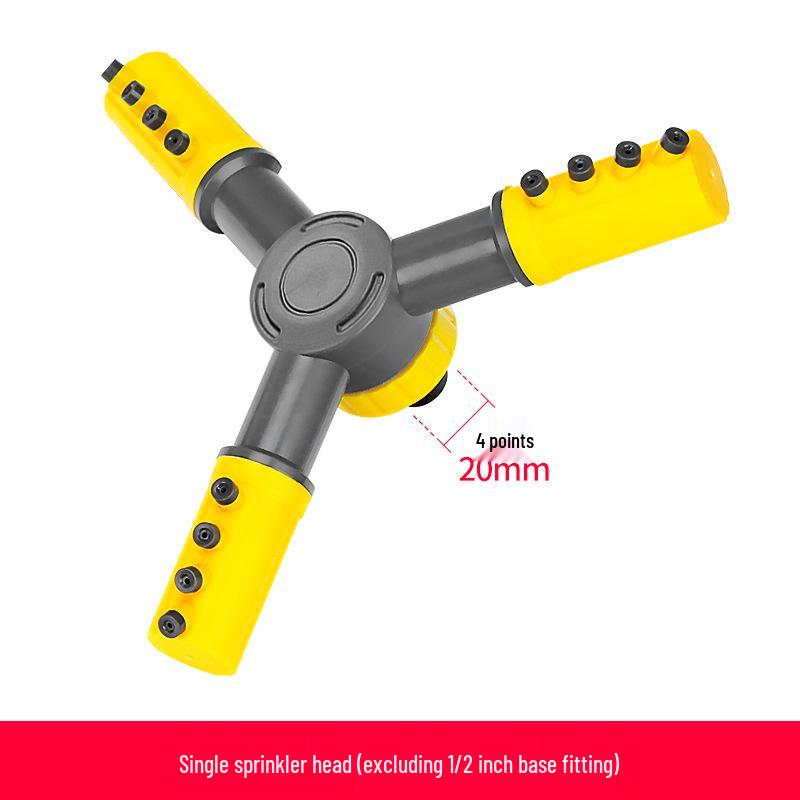 360° Rotating Sprinkler Head for Garden, Lawn, and Roof Cooling