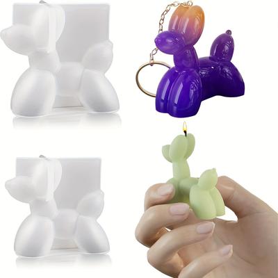 1 szt. 3D MINI Pies z Balonów Forma Żywiczna Wykwintna, Trwała Idealna do DIY Ozdób Domowych, Wytwarzania Świec, Formy Silikonowe, Rzemiosło z Kleju Kropelkowego Idealny Prezent
