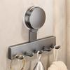 Suction Cup Hooks No Drill Wall Mount Heavy Duty Bathroom Organizer Multi Hook Towel Rack Shower Door Back Adhesive Hanger Strong Hold Reusable