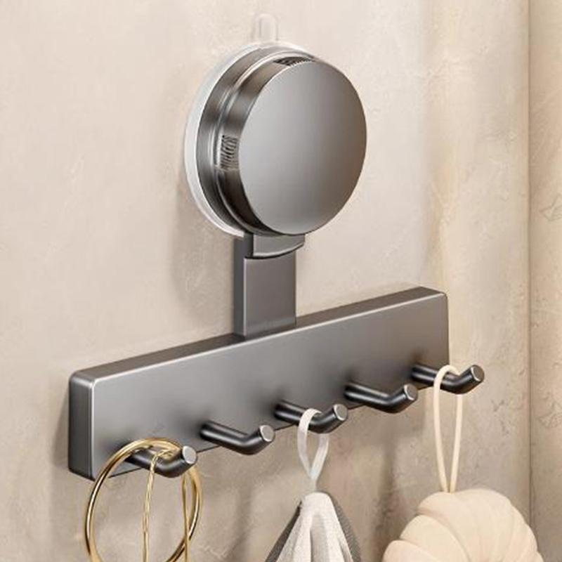 Suction Cup Hooks No Drill Wall Mount Heavy Duty Bathroom Organizer Multi Hook Towel Rack Shower Door Back Adhesive Hanger Strong Hold Reusable