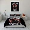 Set Copripiumino Scintillante Design Taylor Swift Copripiumino Federe  (1*Copripiumino 2*Federe, senza piumino)