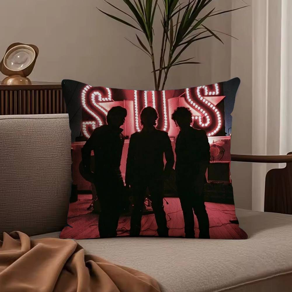 Band J-JONAS B-BROTHERS Pillow Case Anti-dustmite Pillowcase Invisible Zipper Silky Short Plush Sofa Cushion Cover