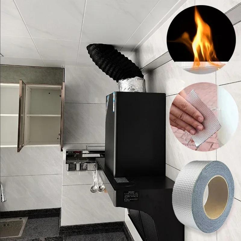 Sticky Aluminum Foil Butyl Tape Waterproof Sealant Tape High Temperature Resistant Self Adhesive Tape for Boat and Pipe Sealing