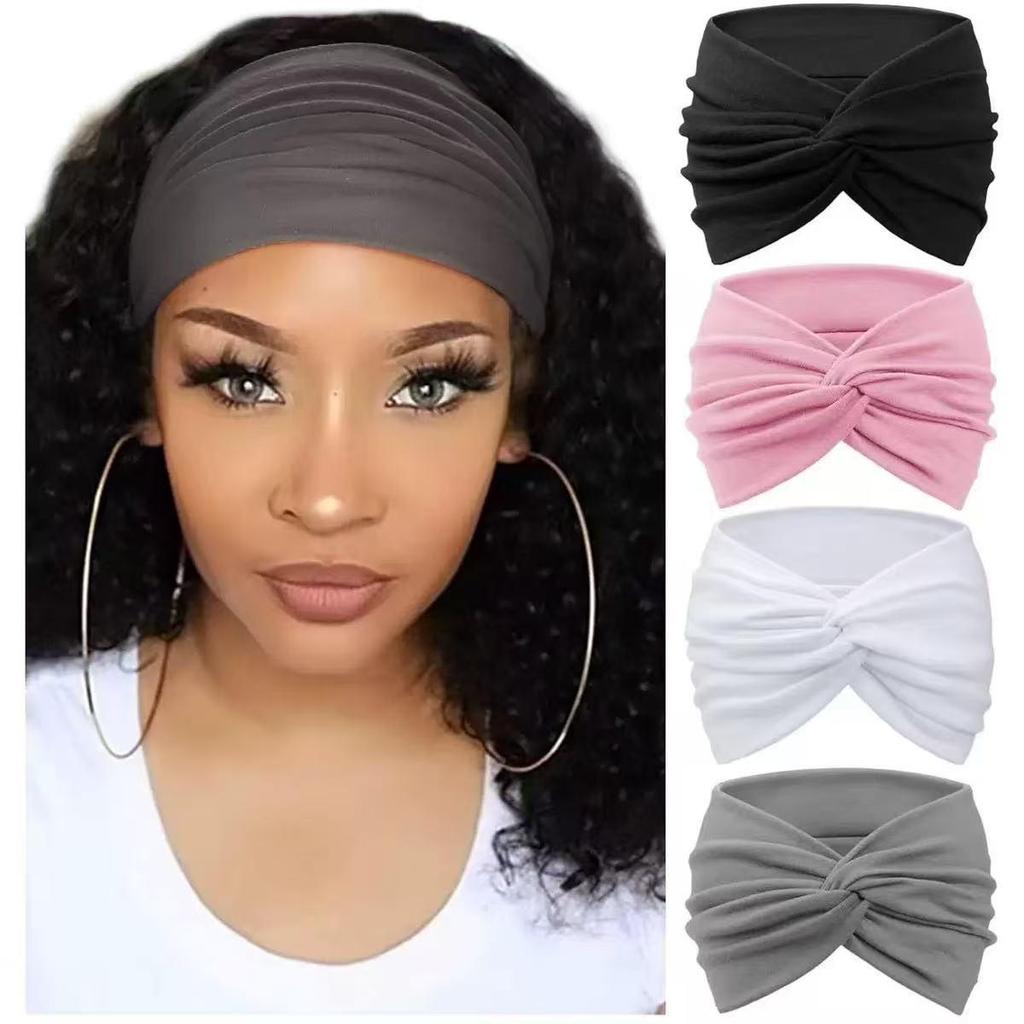 Bohemian Women's Non-Slip Twisted Elastic Headband Scarf Hair Accessory