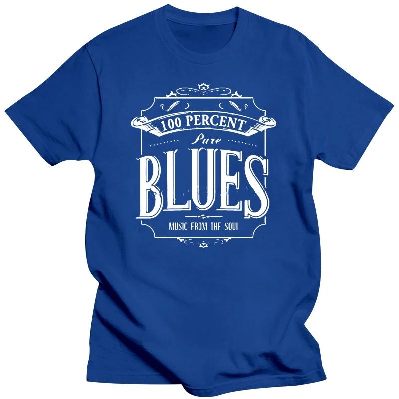 100 Percent Pure Blues Music T Shirt For Dropshipping Summer Short Sleeve Cotton Plus Size Custom Team Tee 4Xl 5Xl 6Xl