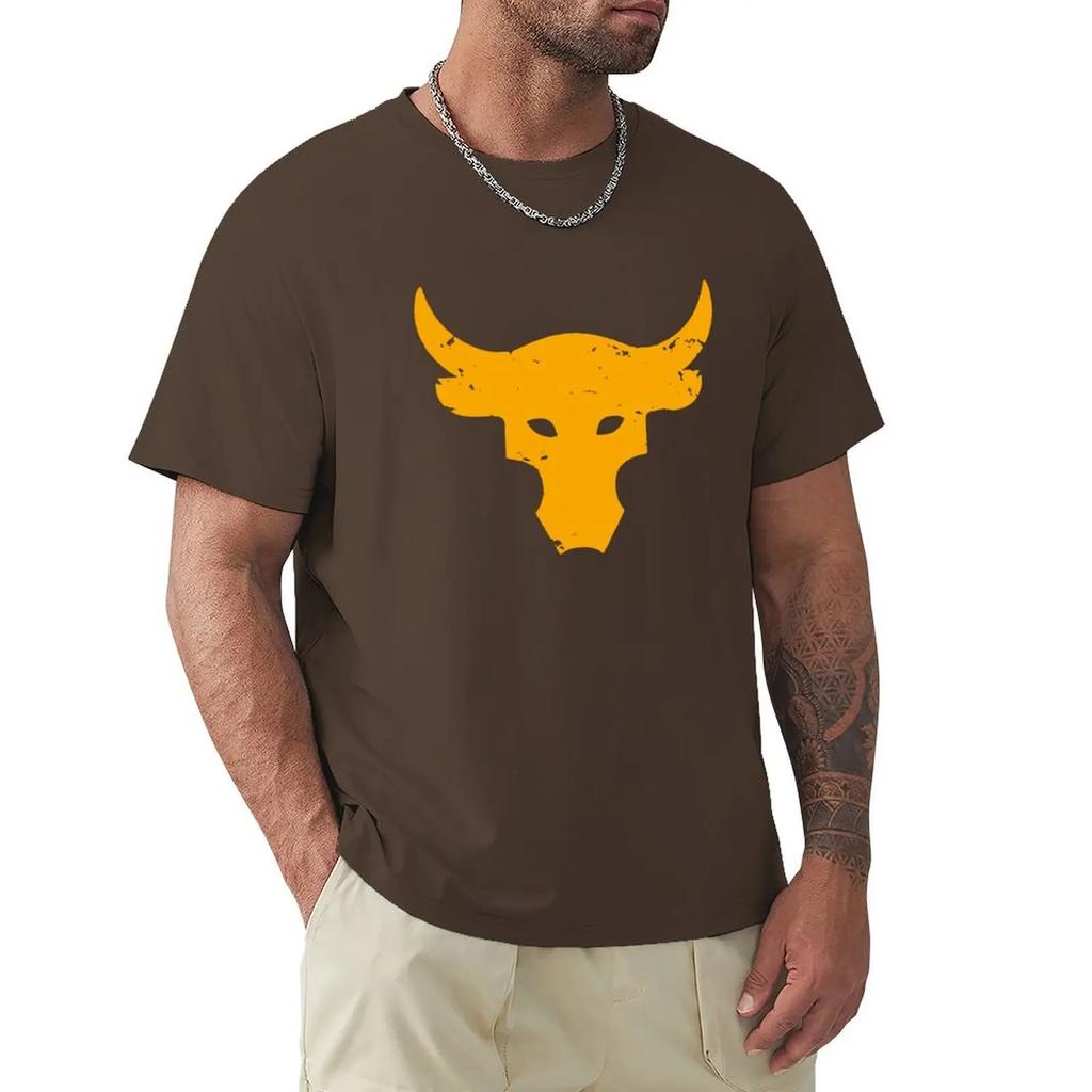 Koszulka Brahma Bull The Rock Project Siłownia Męska Z Okrągłym Dekoltem 100% Bawełna Koszulki T-shirt Top