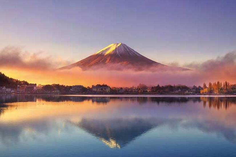 

APPLEONE 1000-856 Morning Mist and Mirror Fuji (Yamanashi Prefecture), 1000-Piece (75 x 50 cm) Jigsaw Puzzle, Made in Japan