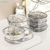 Transparent Rotating Jewelry Box With Compartments,Vanity Jewelry Organizer, Earring,Hairpin And Ring Storage Box