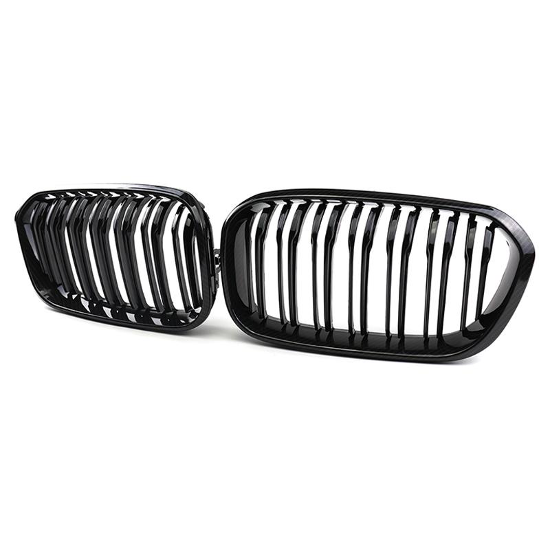 Front Bumper Racing Radiator Mesh Grill For BMW 1 Series F20 F21 Facelift 2015-2019 Year Gloss Matte Black M Color Carbon Print OUVKF1