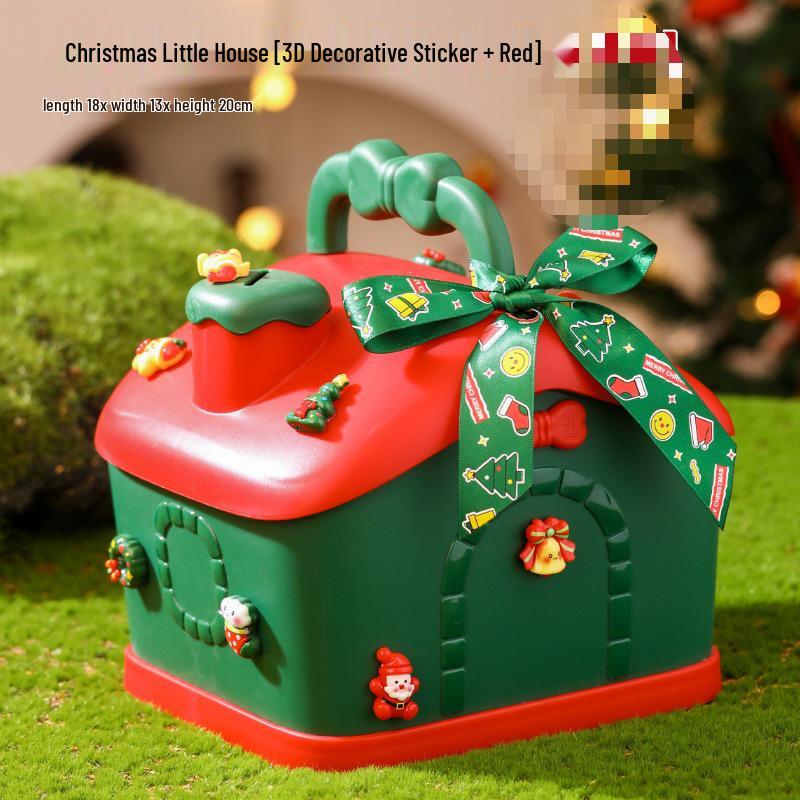 Christmas Eve Apple Gift Box - Creative Little House Candy Packaging for Kids