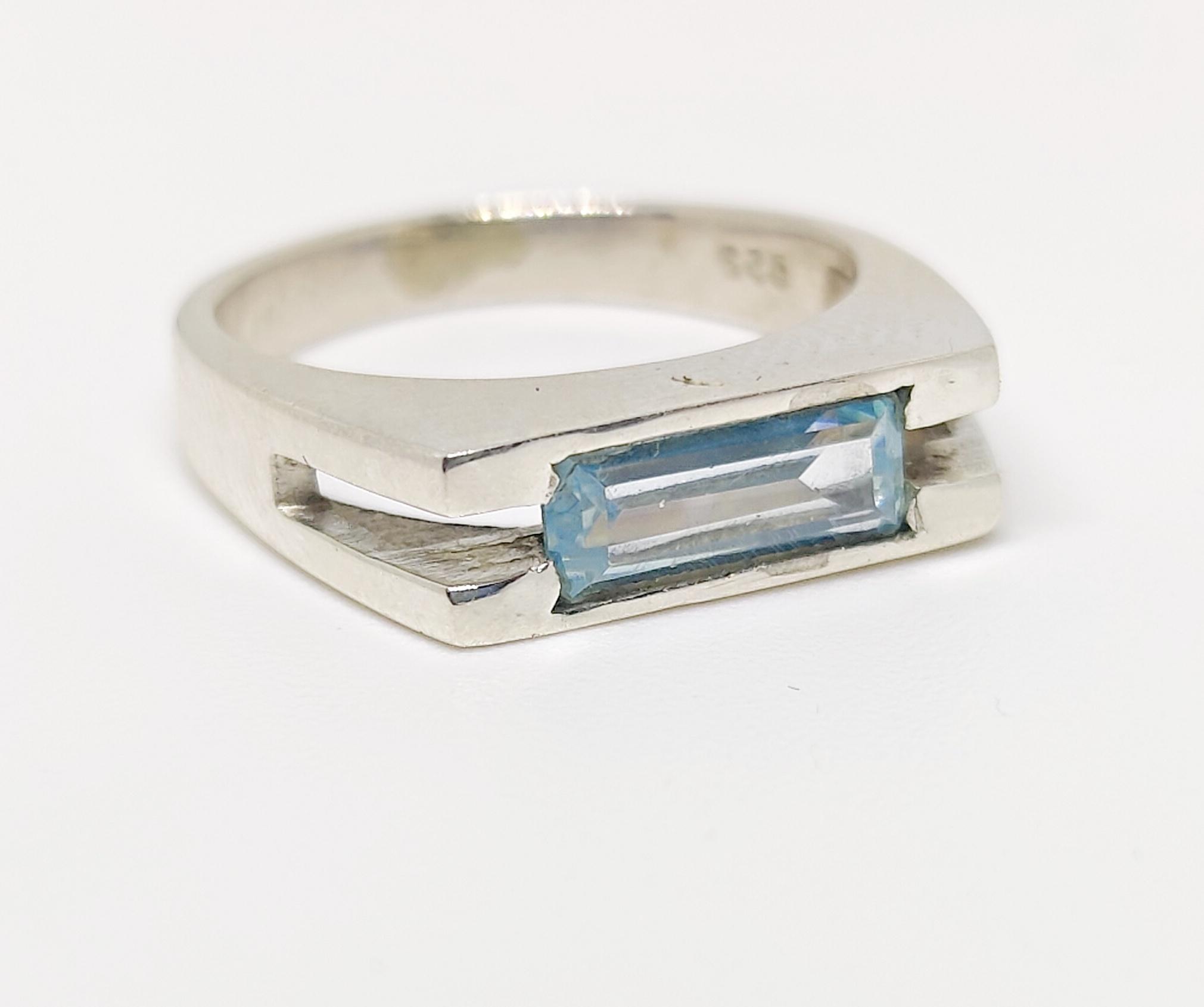 

Кольцо-печатка с аквамарином, мужское женское кольцо, стерлинговое серебро 925 пробы, кольцо с драгоценным камнем, ювелирные изделия ручной работы, подарок партнеру 9