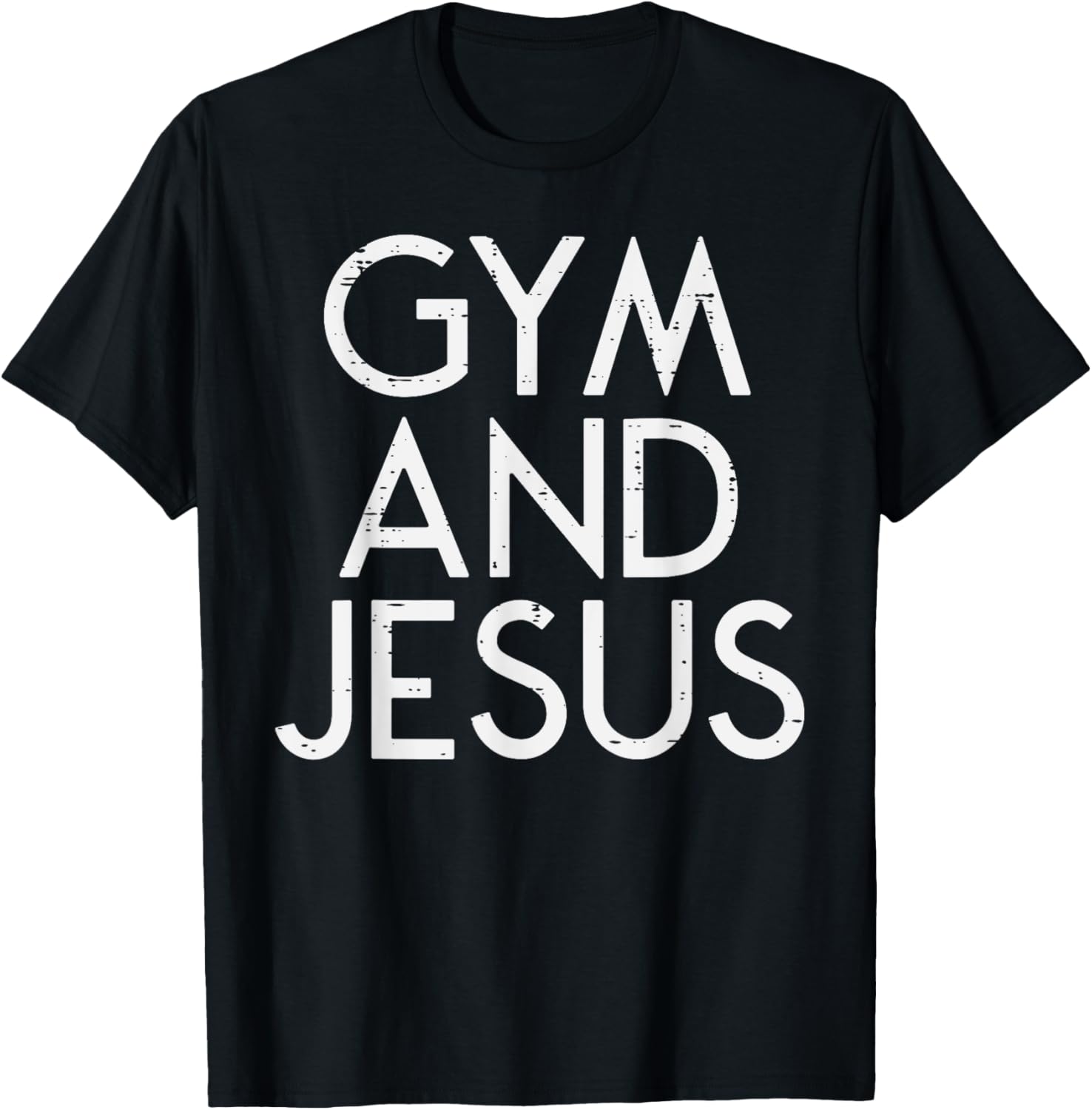 

Retro Style Gym and Jesus Christian Workout Fitness Exercise Polyester O-collar Camisa Women Men T-Shirt 5XL різнокольоровий