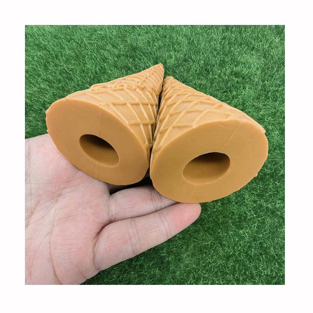 10pcs Simulation Ice Cream Corn PVC Charms 3D Food Models for Doll House Photography Props Accessories