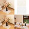 2Pcs Elegant Lace Tablecloths Square Florals Artwork Neutral Tone Sturdy Polyester Home Furnishing Textiles