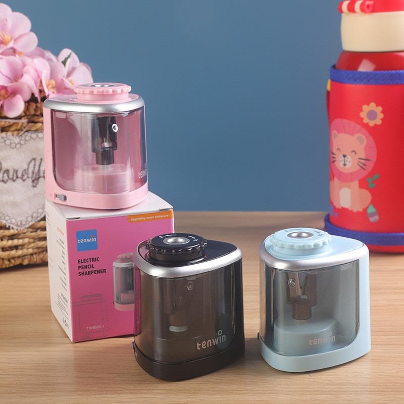 New Electric Sharpener Desktop Automatic Pencil Sharpener Touch Switch Pencil Sharpener for 6-8mm and Color Pencil School