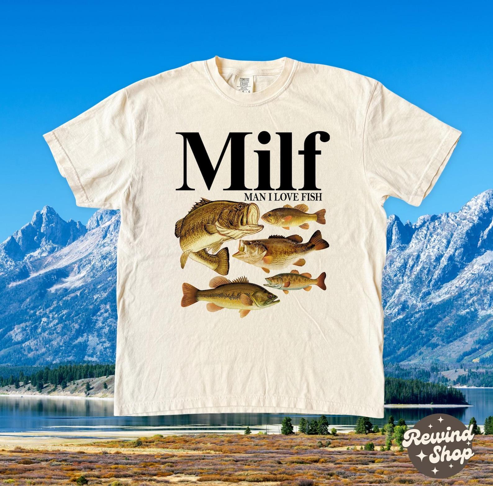 Bass Man I Love Fish T-Shirt, Funny Fishing Shirt, Vintage Meme Comfort Colors Shirt S