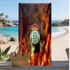 Ręcznik plażowy z nadrukiem piłkarskim Real Betis, Duży miękki szybkoschnący ręcznik na plażę, kemping, basen