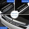 9PCS Car Door Sills Guards Stickers Film Anti Scratch Carbon Fiber Protector Scuff Pedal Cover Auto Accessories
