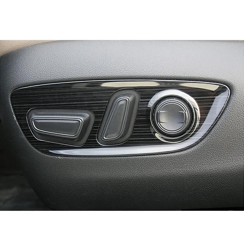 For Toyota Rav 4 Rav4 -2025 Seat Adjustment Button Panel Trim Stainless Steel Carbon Fiber Color Interior Accessory