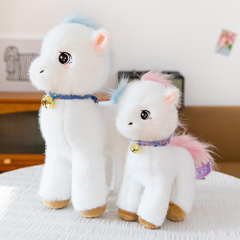 Soft Horse Doll With Pp Cotton Filling For Kids Birthday Present And Bedroom Decor