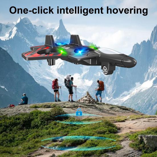 Remote Control Airplane Toy with 360 Degrees Stunt Flip Mini EPP Foam Fighter Jet Model Beginner Kids Adults 2.4Ghz RC Aircraft Toy