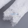 HX6F Breathable Lace Arm Cuffs Sleeves Pleated Embroidery Flower Faux Arm Sleeves