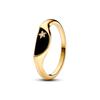 2025 Gold Plated Ring Zircon Sparkling Princess Wishbone Heart Women  Fine Jewelry
