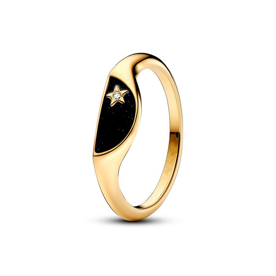 2025 Gold Plated Ring Zircon Sparkling Princess Wishbone Heart Women  Fine Jewelry