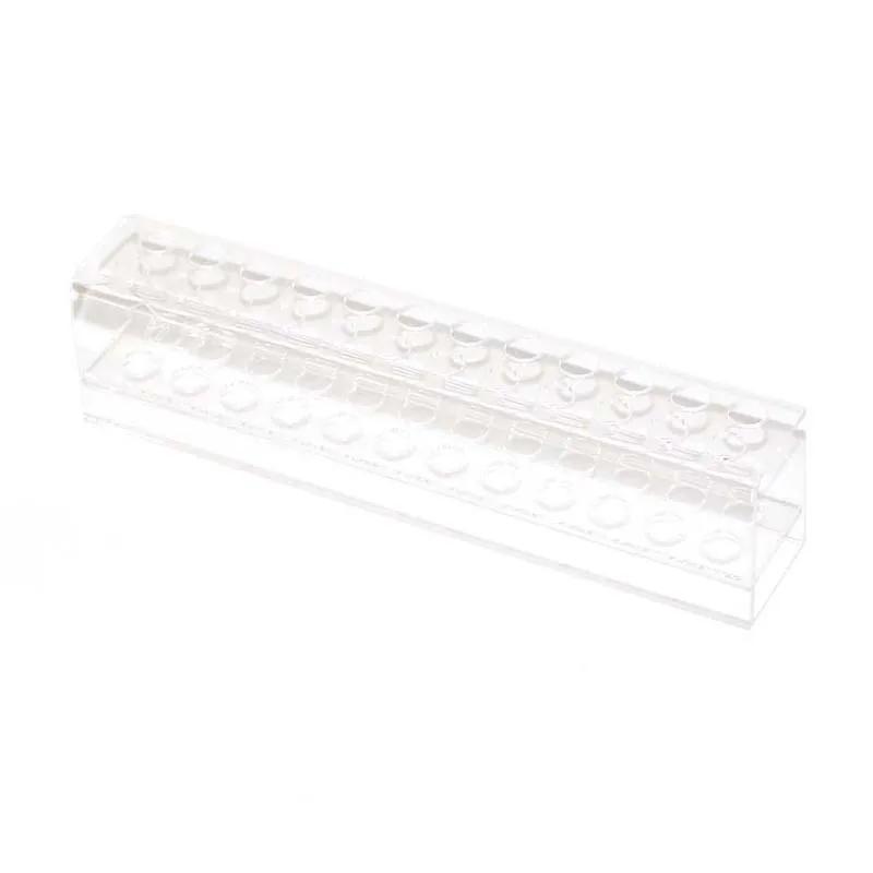 Clear 24 Slots Acrylic Eyeliner Lip Liner Pencil Holder Makeup Display Stand Organizer Makeup Brushes Shelf Cosmetic Storage Box