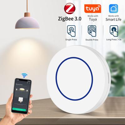 Έξυπνος Διακόπτης Tuya ZigBee Ασύρματος Διακόπτης Κουμπιού Σκηνής Smart Life APP Αυτοματισμός Διακόπτης Σκηνής Απαιτείται Πύλη Zigbee