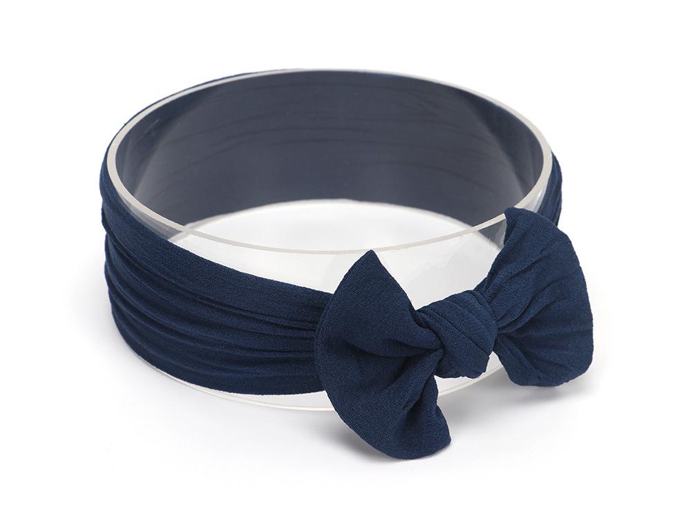 Avrupa ve Amerika Bebek Kız Fiyonklu Saç Bandı - 2021 Naylon Koleksiyonu