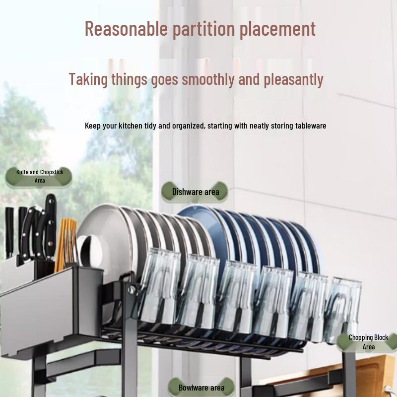Yingbai Double-Layer Kitchen Dish Drying Rack