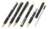 Midnight Rubber Twist Ballpoint Gift Black Original Brass Twist Ballpoint Pen with Rubber Includes Metal Pen, 10-Pack, Boxed, 1.0mm Lead, Grip,