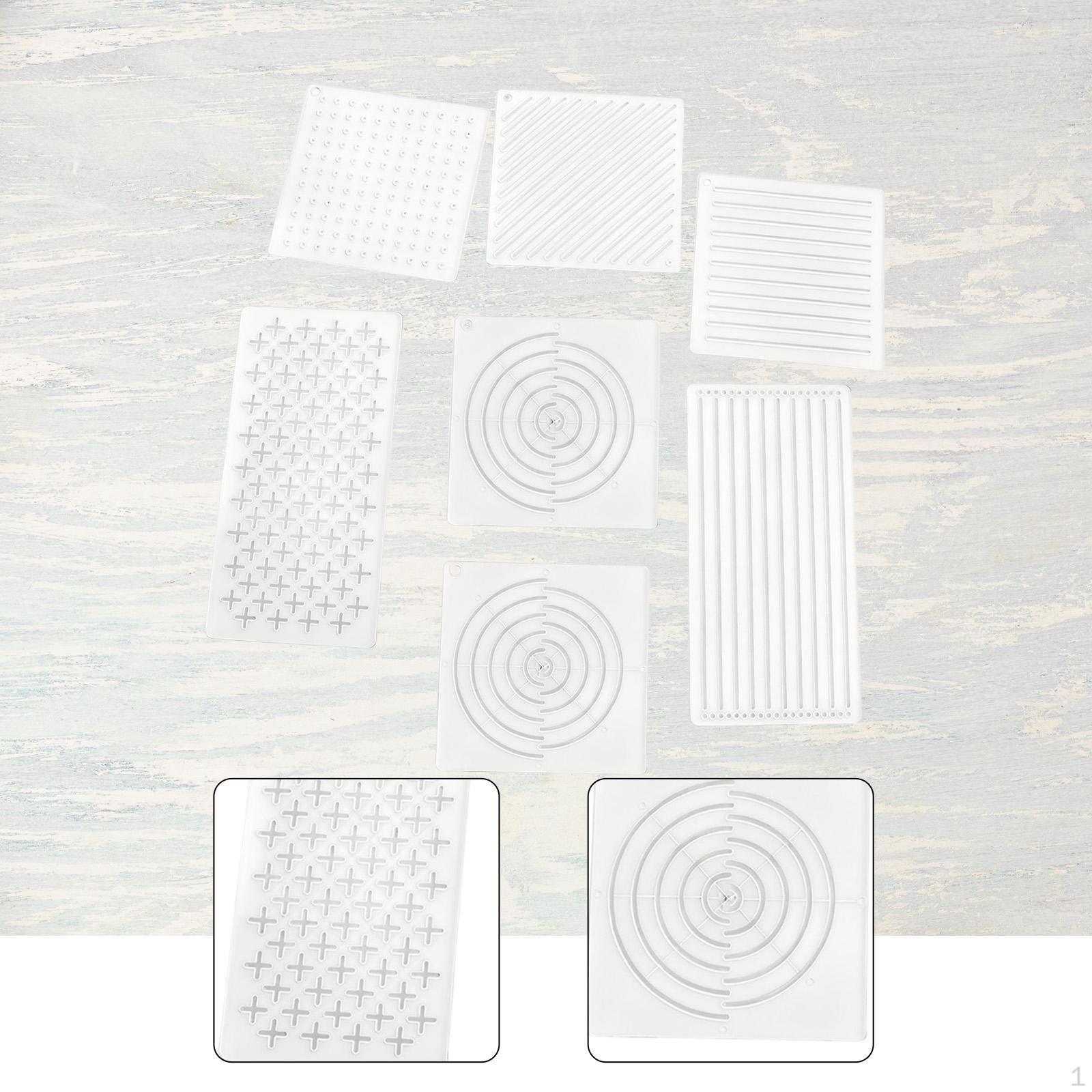 

7x Sashiko Stencils Reusable Simple for Tea Mat Traditional Acrylic Art Paint Crafts Drawing