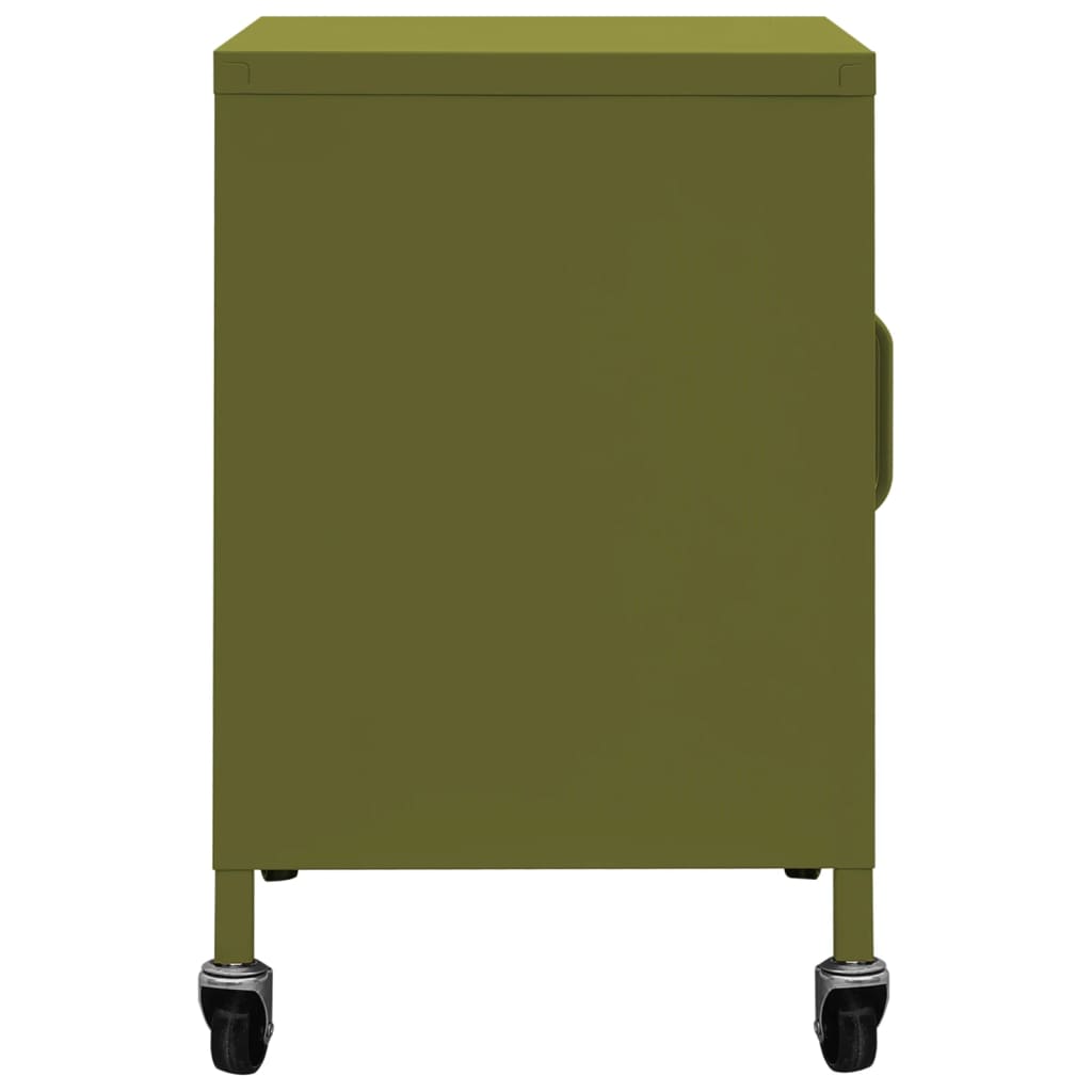 Storage Cabinet Olive Green 60 x 35 x 56 cm Steel