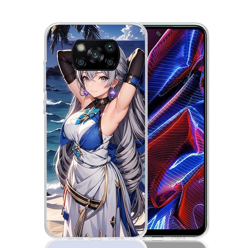 Honkai Star Rail Bronya Rand Phone Case For Xiaomi Poco X7 X6 X5 Pro F7 Ultra Redmi 15C 15 13 13C 12 12C 10 10A 10C 9 9A 9C 9T C