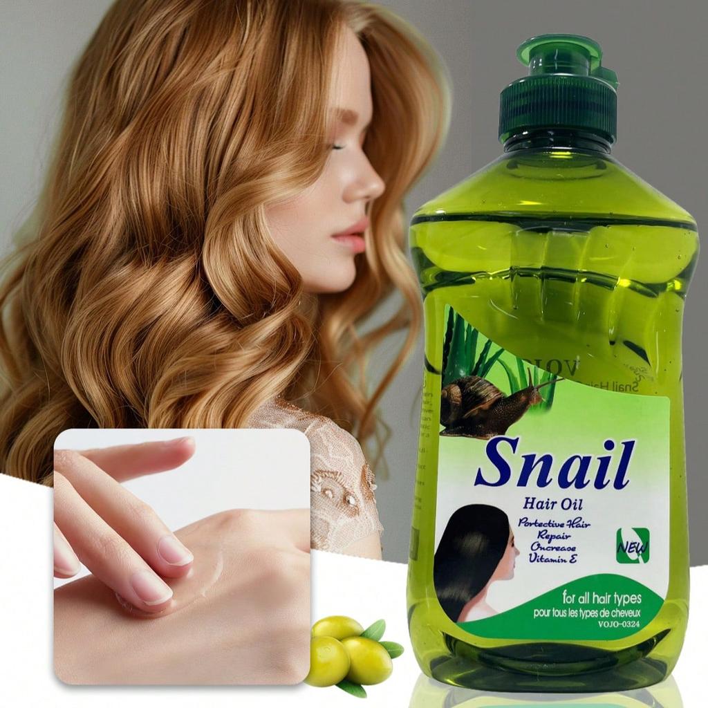 Oliwkowy olejek do włosów ze ślimaka regeneruje zniszczone włosy redukuje puszenie dodaje nawilżenia do gęstych puszystych włosów wszystkie typy włosów