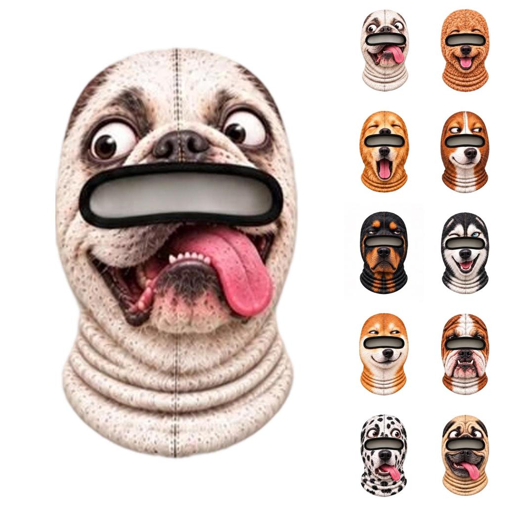 Ski Full Face 3D Full Print Funny Winter Windproof for Adults and Seniors (Sunglasses Not Included)