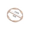 Runde Ecke Saum Taille Geknotet Broschen Metall Mode Hemd T-Shirt Fester Halter Schmuck Zubehör Einfacher Knopf Damen Dame