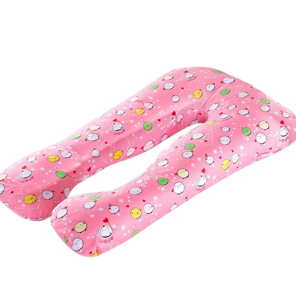 130x70cm Pregnant Pillow Case Maternity Cushion Cover U Type Lumbar Pillowcase Side Protect Cushion Cover for Pregnancy Women