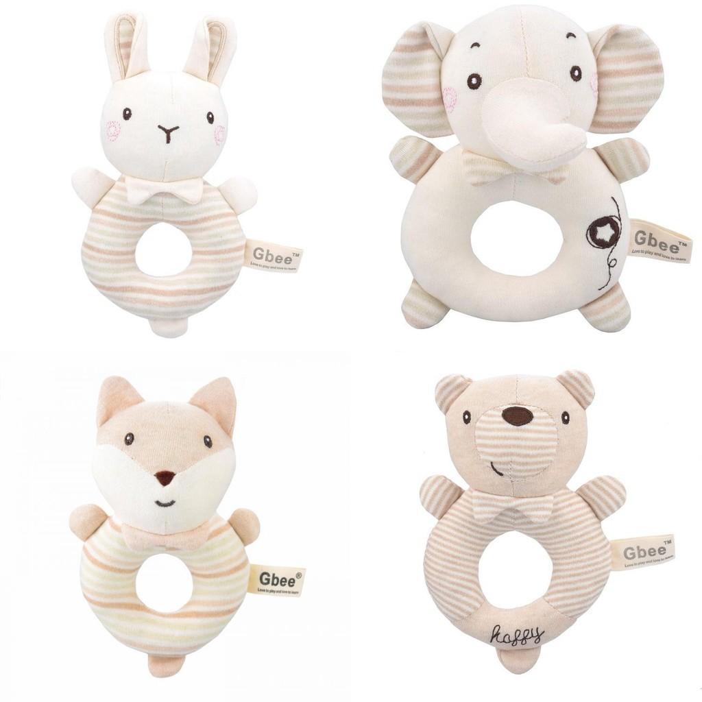 Gbee Organic Cotton Infant Rattle Toy Set For Emotional And Intellectual Development