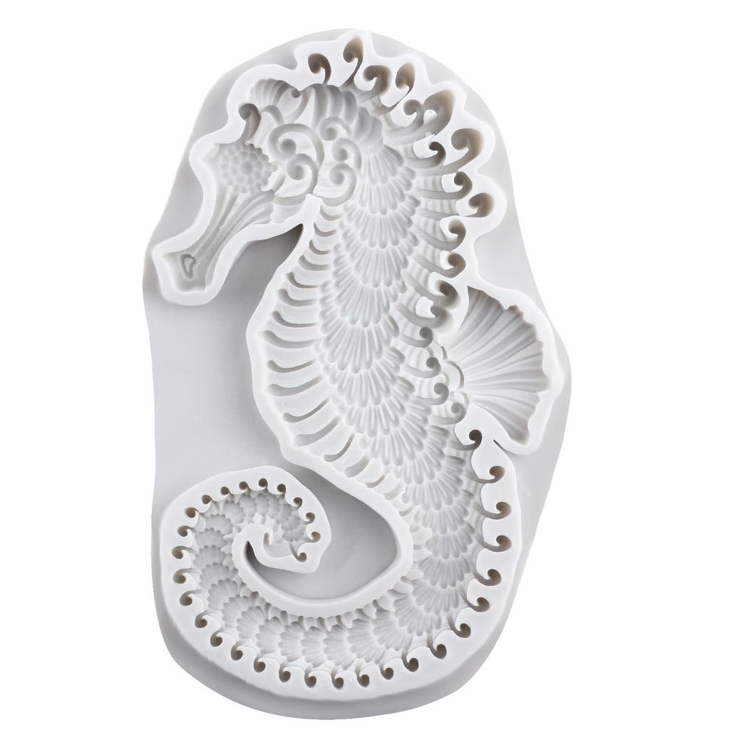 Seahorse Silicone Molds Hippocampus Fondant Mold Cake Decorating Tools Cupcake Topper Candy Chocolate Gumpaste Mold
