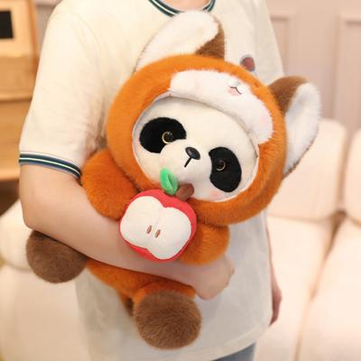 Cute Creative Raccoon Transformed Into Giant Panda Plush Toy Doll Cute Children's Doll Sleeping with Rag Doll