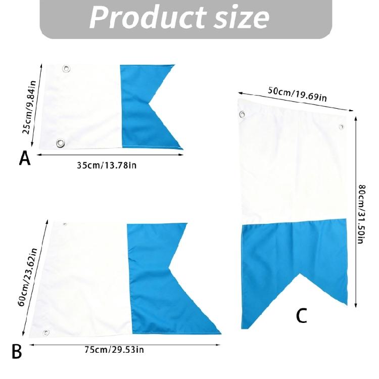 Safe Diving Buoy Flag with 35x25cm 75x60cm 80x50cm Option High Visibilities Design For Underwater Sports Safety Gear
