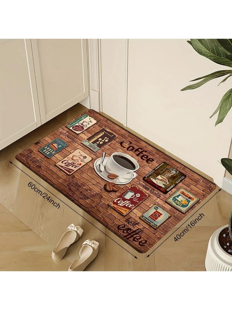 1PC Dwarf Pattern Door Mats Kitchen Rugs Non-Slip Pop Arts Design Living Room Rugs Bath Mat Carpet for Home Sink Laundry Decor